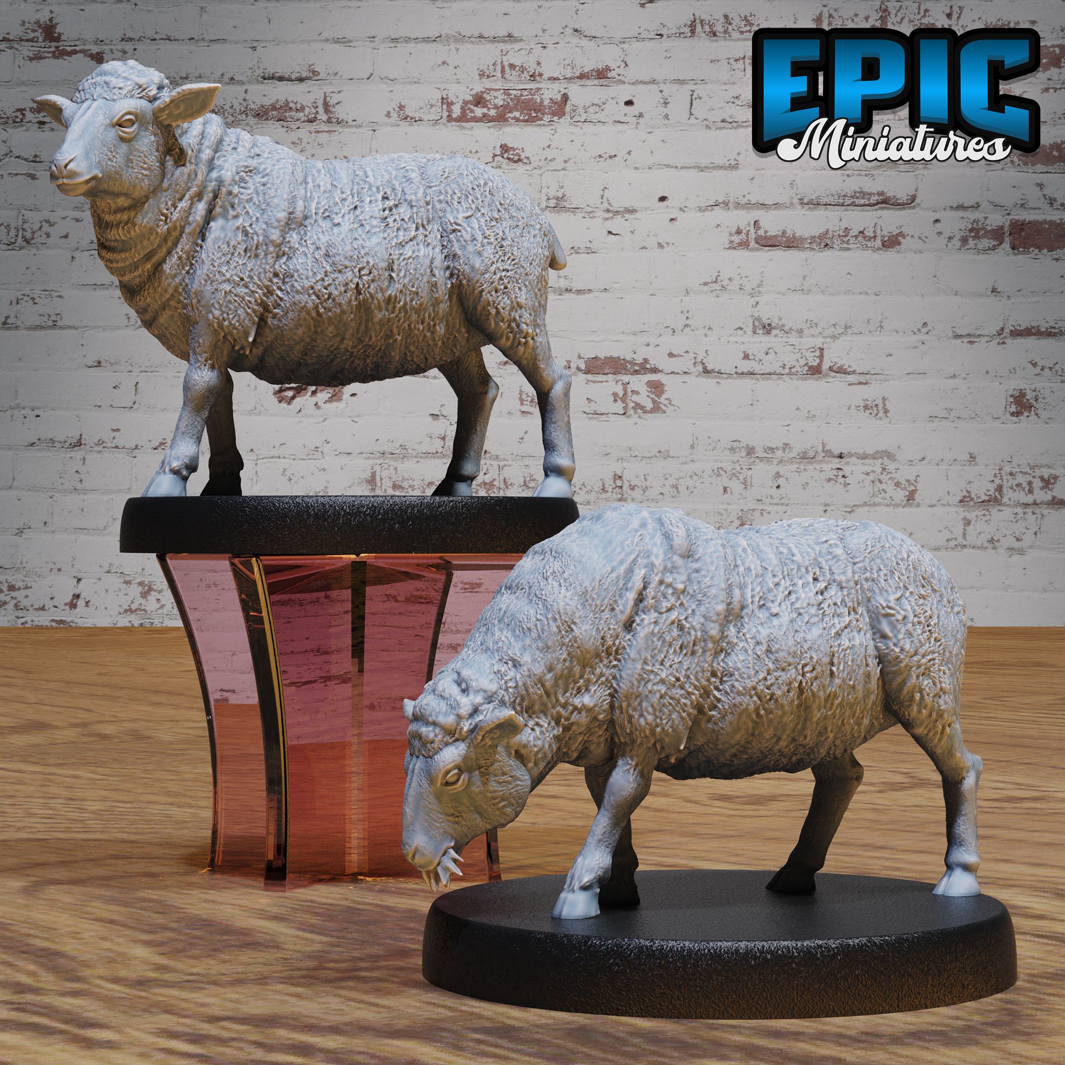 Sheep Set / Farm Animal / Lamb / Ram / Ewe / Livestock / Barn Cattle / Shepherd / Herd Beast / Village Encounter